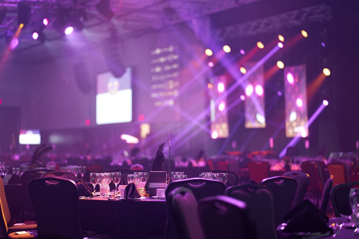Corporate function room in Wellington arranged for a casino-themed client reception